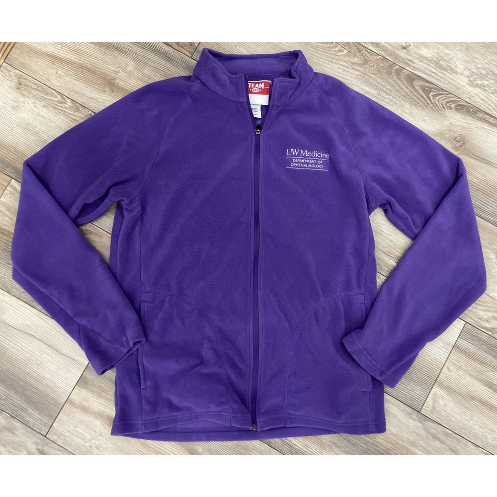 UW School of Medicine Dept of Ophthalmology‎ Adult M Purple Full Zip Fleece